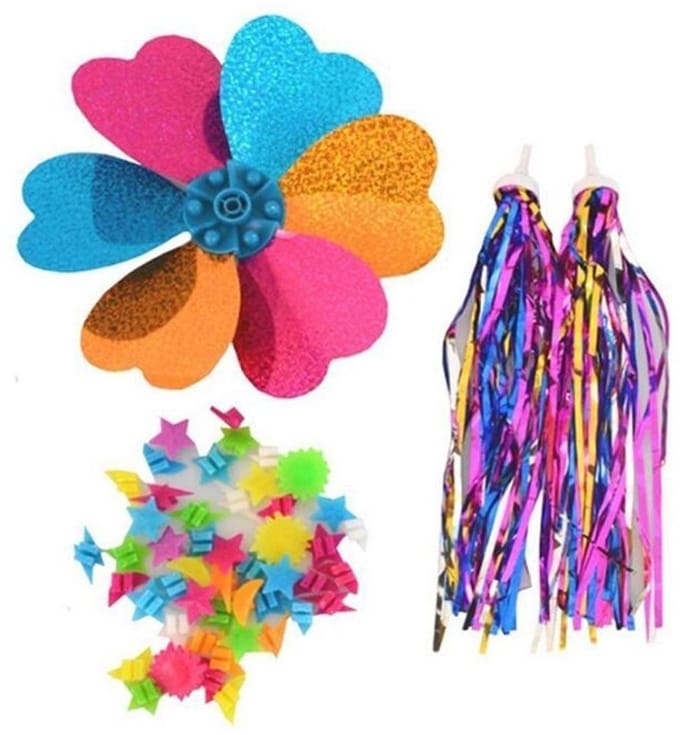 Dailygoods- Fietsaccessoires Kind - 3 in 1 Decoratie Set