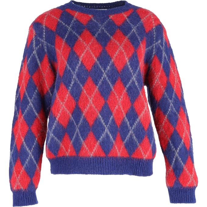Sandro Jona Argyle trui in veelkleurige acryl