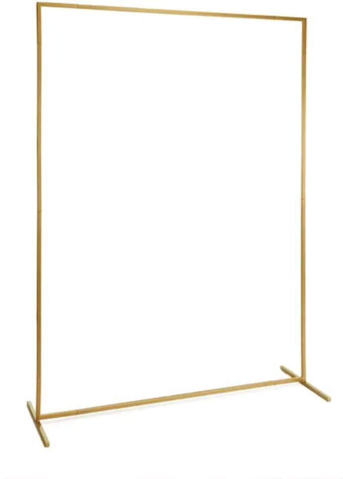 PartyDeco - Backdrop frame rechthoek – 150 cm x 200 cm (alleen afhalen)