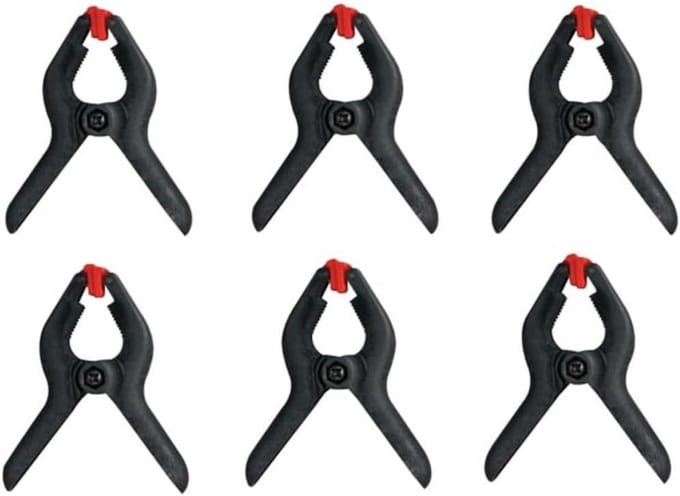 6x Nylon Klemmen 64mm (2.5 inch) met Snelsluiting - Zwart