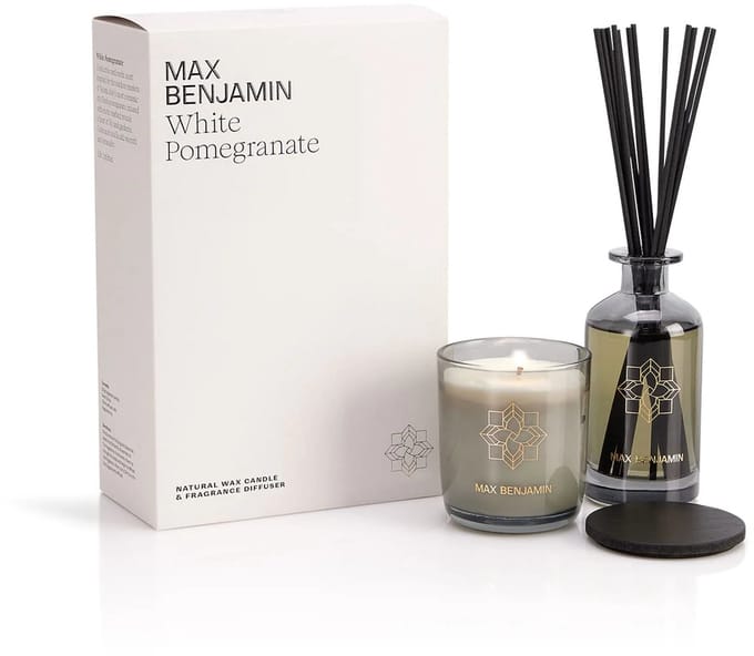 Max Benjamin Geurkaars & Geurstokjes Cadeauset - White Pomegranate