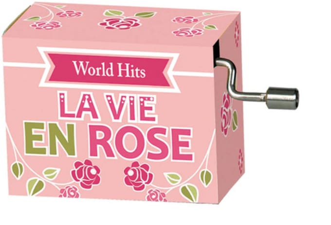 Draai Muziekdoosje wereldhits La Vie en Rose