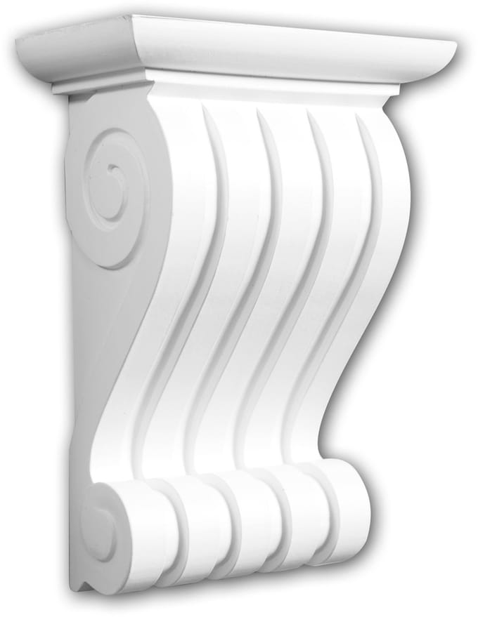 Console 119008 Profhome Sierelement Ionische stijl wit