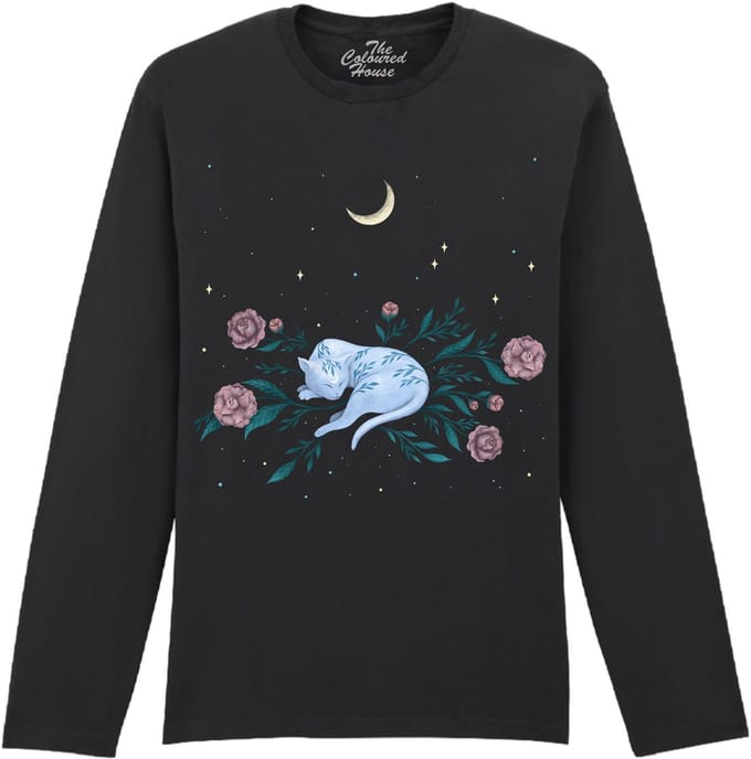Katten Cat Dreaming The Coloured House Longsleeve T-shirt M