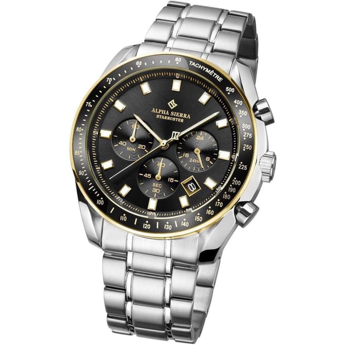 Alpha Sierra - Heren Horloge Starbuster - Zilver
