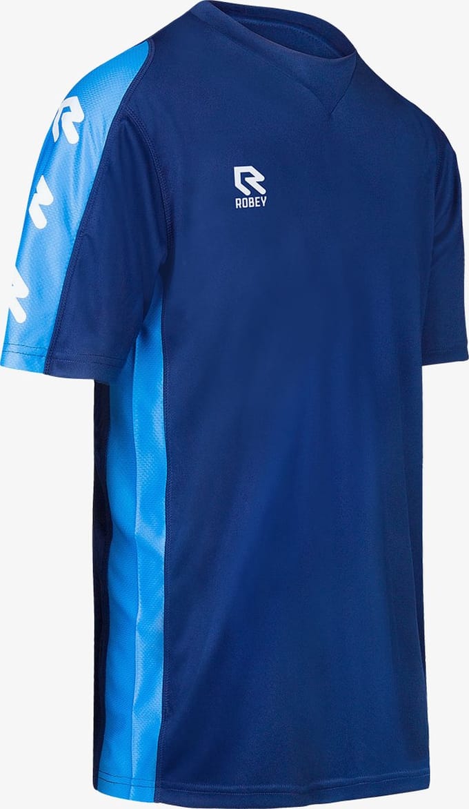 Robey Performance Shirt Korte Mouw Heren - Marine / Hemelsblauw | Maat: M