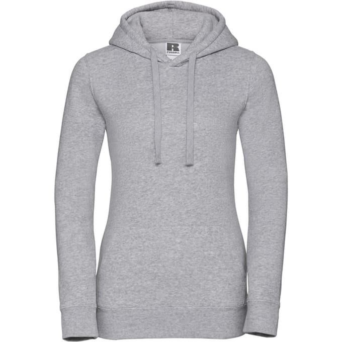 Russell Dames/Dames Authentic Hoodie (Lichte Oxford Heide)