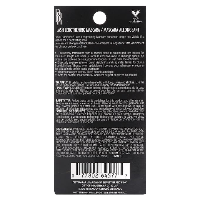 Mascara Allongeant Cils, Ca6433A Noir, 8Ml(0.27 Fl Oz)