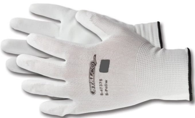 Stalco S-Poli S-47375 - Werkhandschoenen - Wit - Polyurethaan - Maat 9