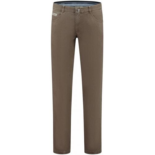 Com4 Broek Swing Front Subtle Texture Un Beige / male