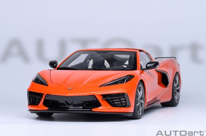 AUTOart 1/18 Chevrolet C8 Corvette Stingray Z51, Sebring Orange