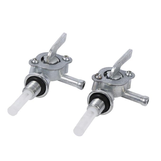 2 stuks motorfiets ATV Benzine Brandstoftank Schakelaar Klep wit