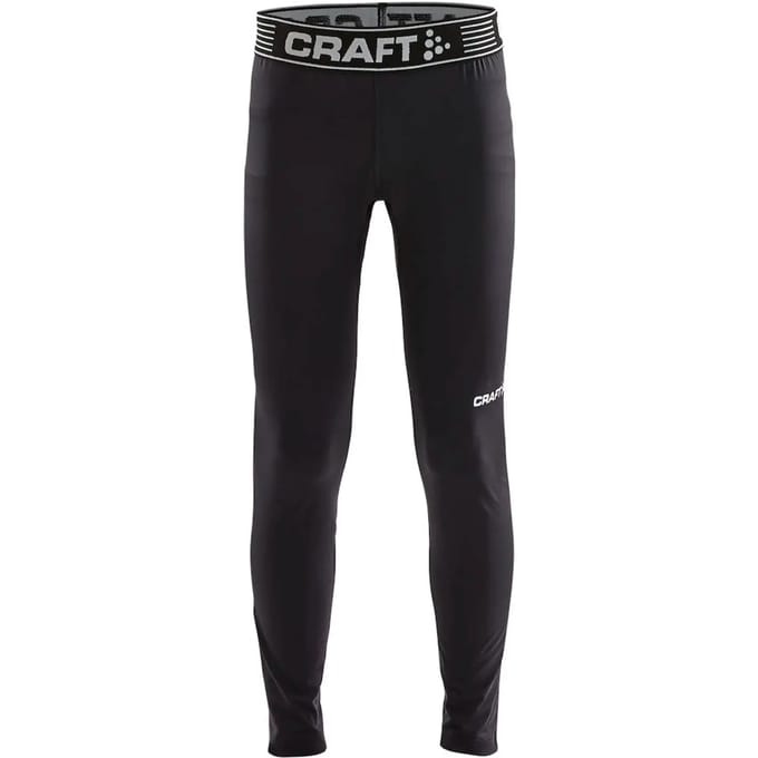 Craft Pro Control Long Tight Kinderen - Zwart | Maat: 122/128