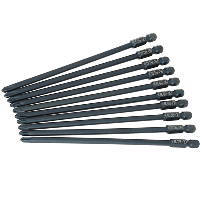 10 stuks S2 Staal Kruiskop PH2 Schroevendraaierbits Set 1/4 inch Zeskantschacht 150mm Gereedschap