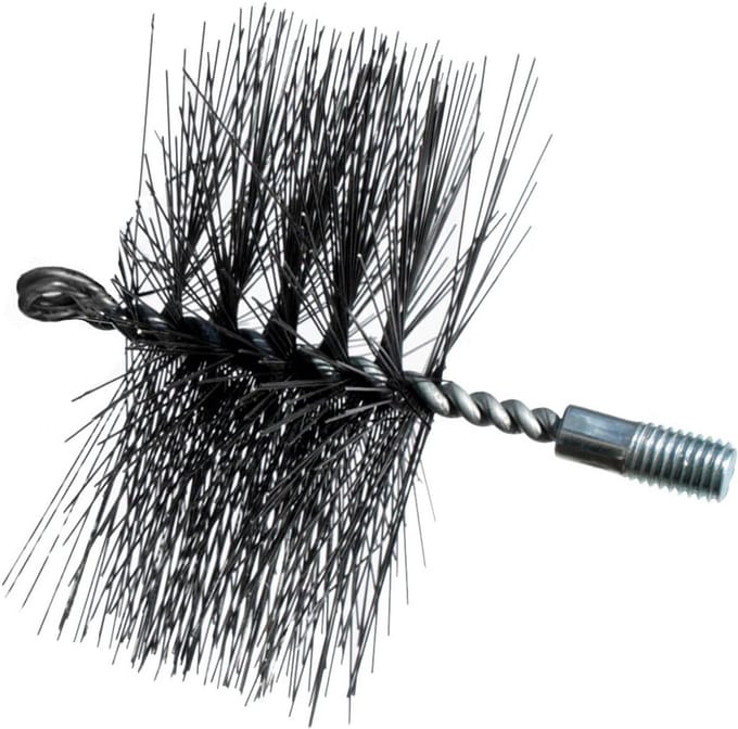 Ronde schoorsteenveger met staaldraad voor 150 mm tot 60 mm diameter