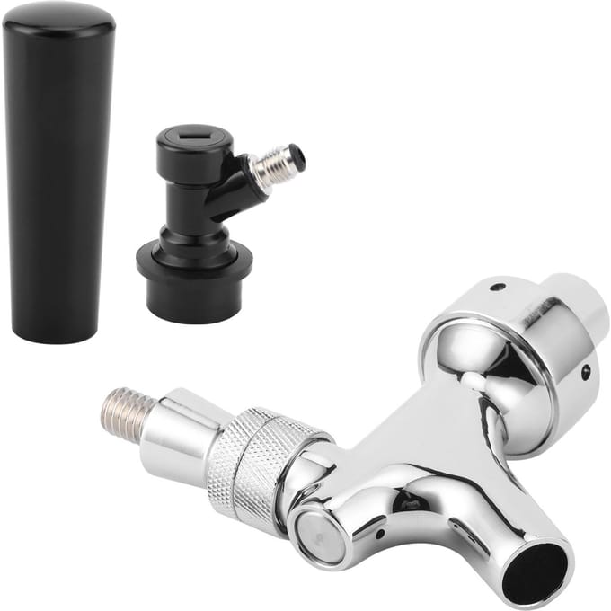 RVS Bierfust Tapkraan met Ball Lock Snelkoppeling voor Brouwaccessoire gray