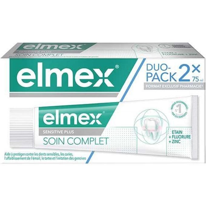 Tandpasta Elmex Sensitive Plus Complete Verzorging - 2x75ml