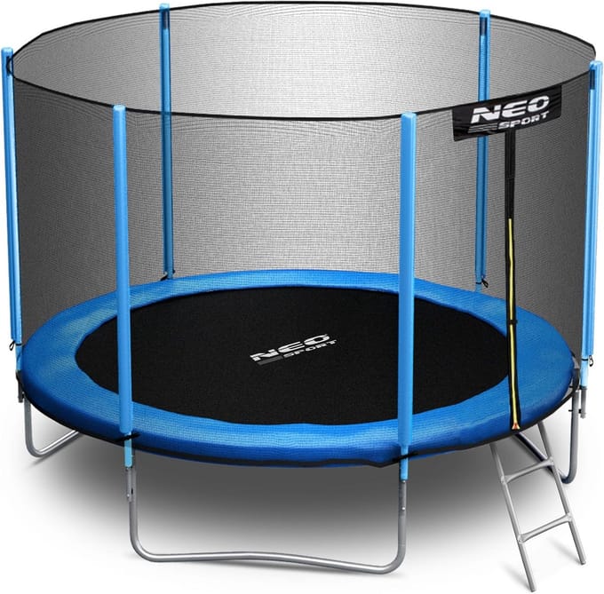 Trampoline met Net - Buitentrampoline Tuin - Buiten Spelen - Inclusief Veiligheidsnet - 244 cm - Zwart