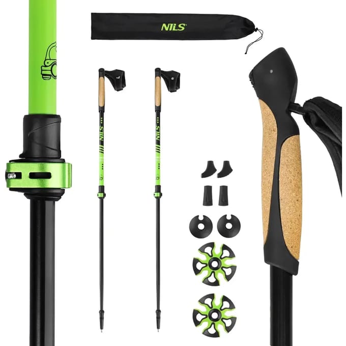 Verstelbare Nordic Walking-stokken Aluminium 93-125cm