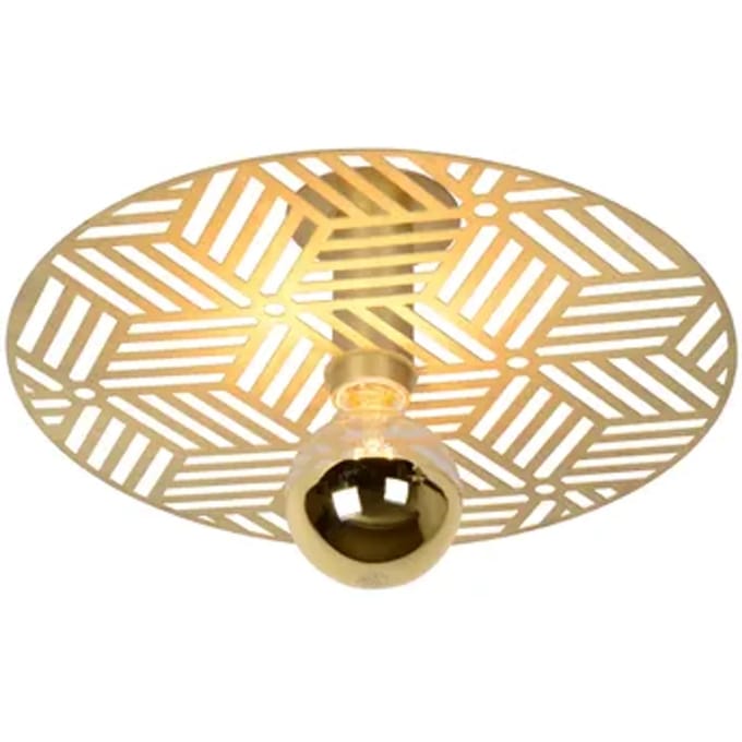 Lucide Plafonnière Olenna - Mat Goud/messing - Diam. 40cm - E27