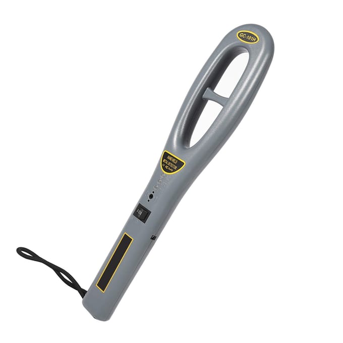 1x Draagbare Hoge Gevoeligheid Handheld Beveiliging Jager Detector Metaaldetector Lichtgewicht gray