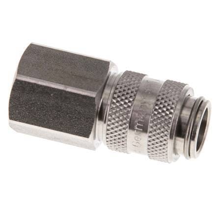 RVS DN 5 Luchtkoppeling Snelkoppeling G 1/4 inch Binnendraad - CLS5-F-S-014
