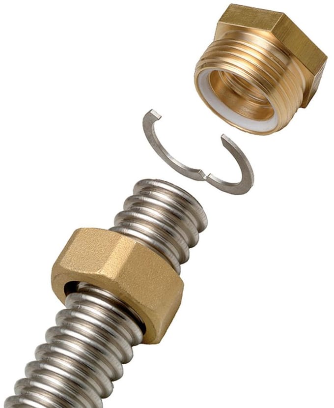 Flamco FixLock Schroefset voor golfbuis DN 20, 3/4 inch binnendraad, M46113FL
