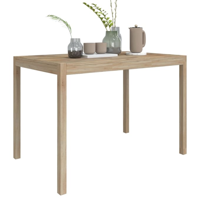 vidaXL - Eettafel - 110x70x75 - cm - massief - acaciahout