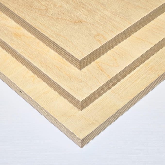 Multiplex Platen - Houten Panel - Houtbewerking Hobby - Op Maat Gesneden - 15mm Dikte - Natuurlijk Hout