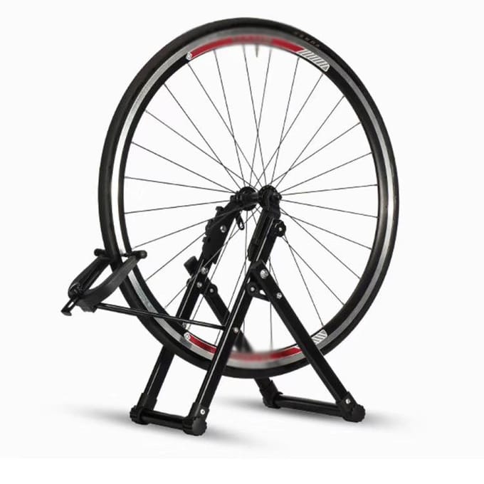 Fietswiel Trimmen Frame Opvouwbare Mountainbike Wiel Correctie Tabel Racefiets Reparatie zwart