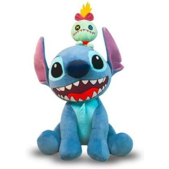 Disney Stitch & Scrump on head pluche 50cm Bekende knuffels