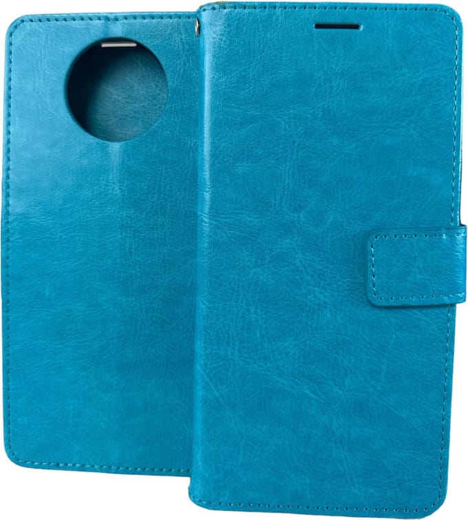 Portemonnee Book Case Hoesje Geschikt voor: Xiaomi Redmi Note 9 5G - Turquoise