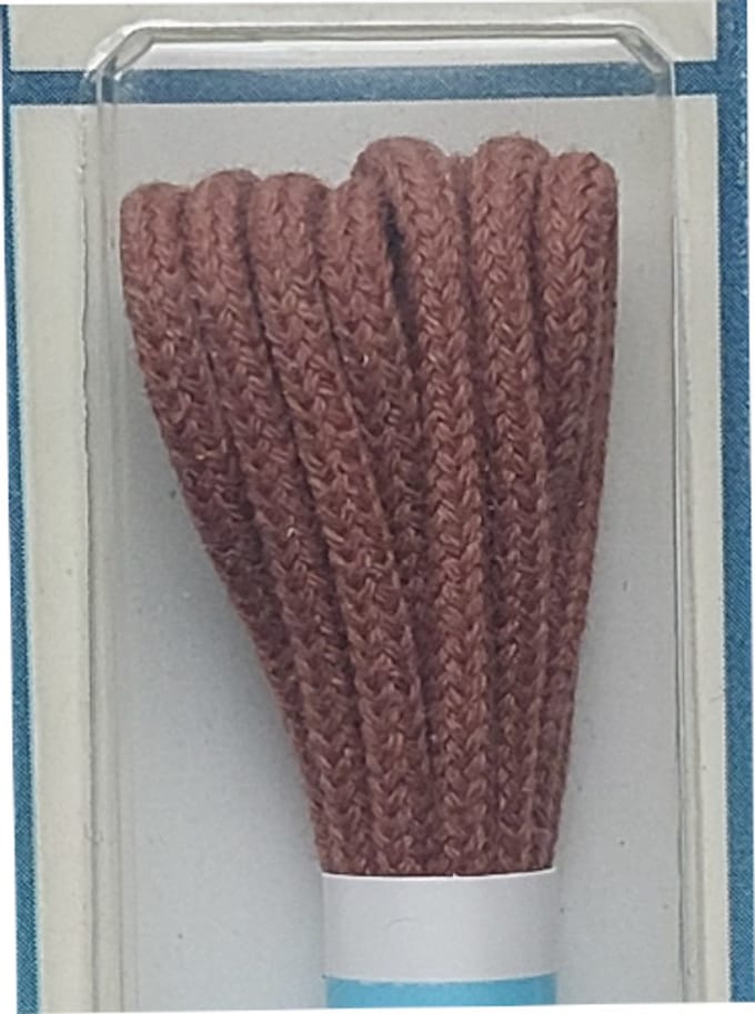 Cordial Veter - Cognac - Dun Rond - Lengte 90 cm - Dikte 2 mm - Schoenveter