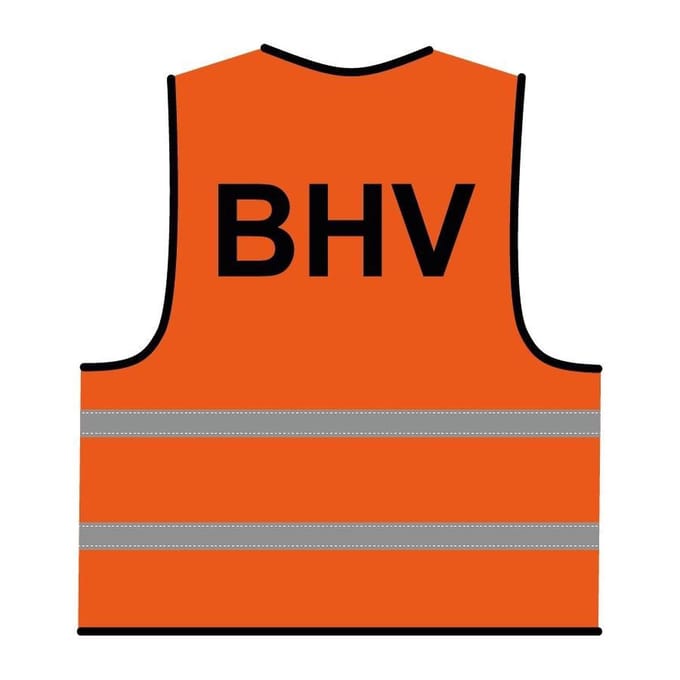 BHV hesje oranje - veiligheidshesjes - one size maat - reflecterend