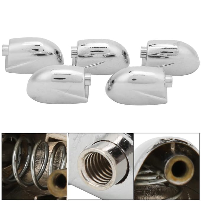 5 stuks Snaredrum Lug Oor Metalen Klauwhaak Drumstel Vervangingsaccessoires white
