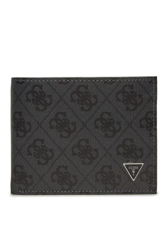 GUESS Leren Portemonnee Mito Billfold Coin Wallet Black Zwart