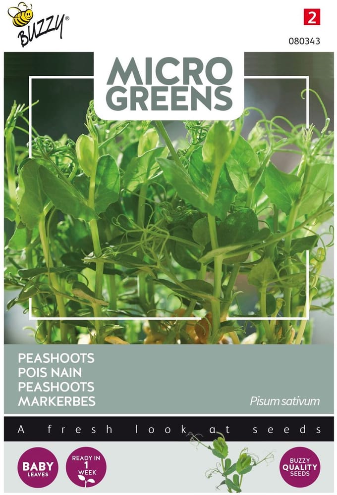 Buzzy® Microgreens, Peashoots
