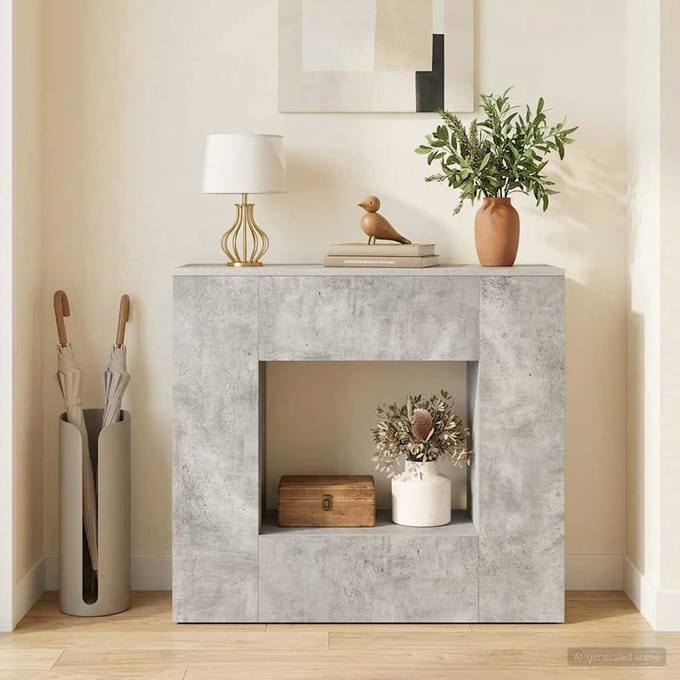 vidaXL - Beton - Grijs - 82 - x - 29 - x - 74 - cm