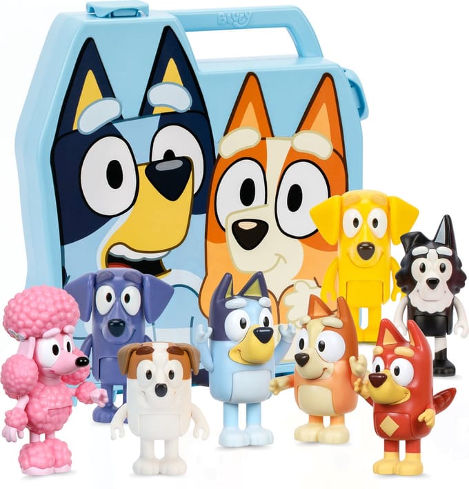 BLUEY Play & Go verzamelkoffer Speelfiguren & personages