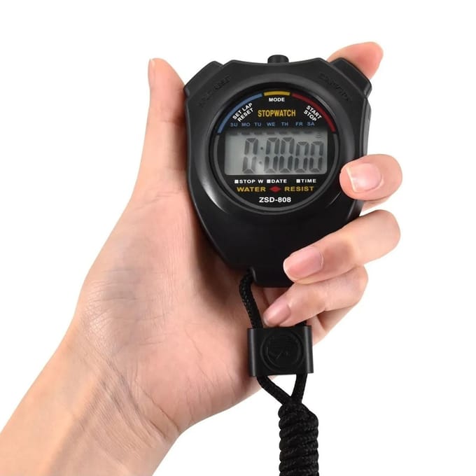 Timer Stopwatch Professioneel 0,01 Seconde Timing Waterdicht Digitaal Sport Stopwatch voor Zwemmen black