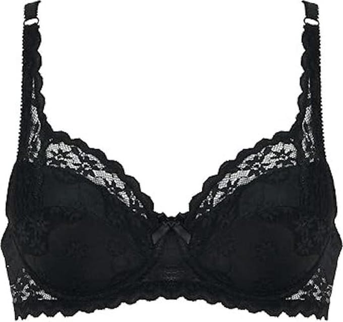 Naturana kanten beugel BH maat 85B zwart