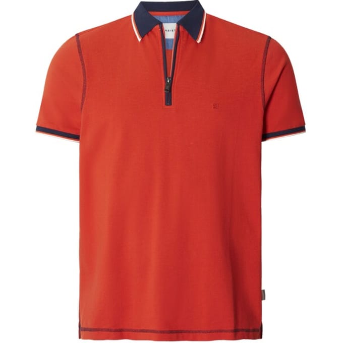 Babista herren Poloshirt - 60/62 - rood - Plus Size