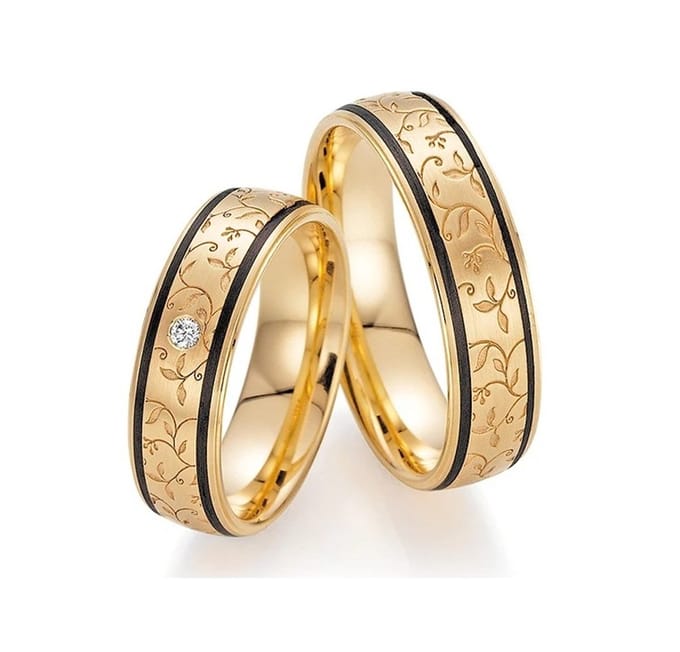 Jonline SET Trouwringen Titanium | Vriendschapsringen |Relatie ringen | Set Ringen|