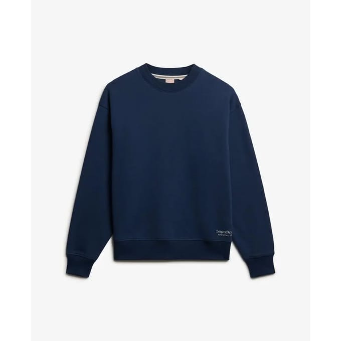 Superdry Essential Logo Sweatshirt Dark Blue Grootte: 36