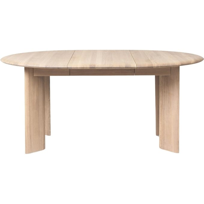 Ferm Living Bevel Tafel - wit, eiken - 117 - 217 cm