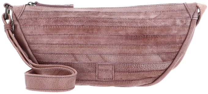FREDsBRUDER Leren Schoudertas Layer Halfmoon Bag Powder Rose Oud roze