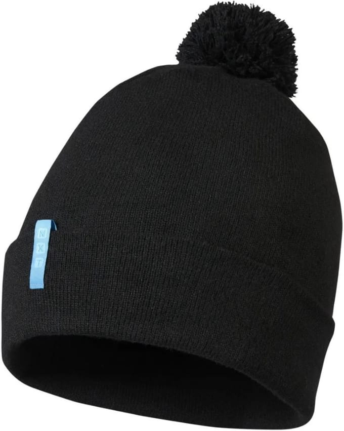 Elevate Unisex Olivine Grs gerecycleerde muts zwarte wintermuts