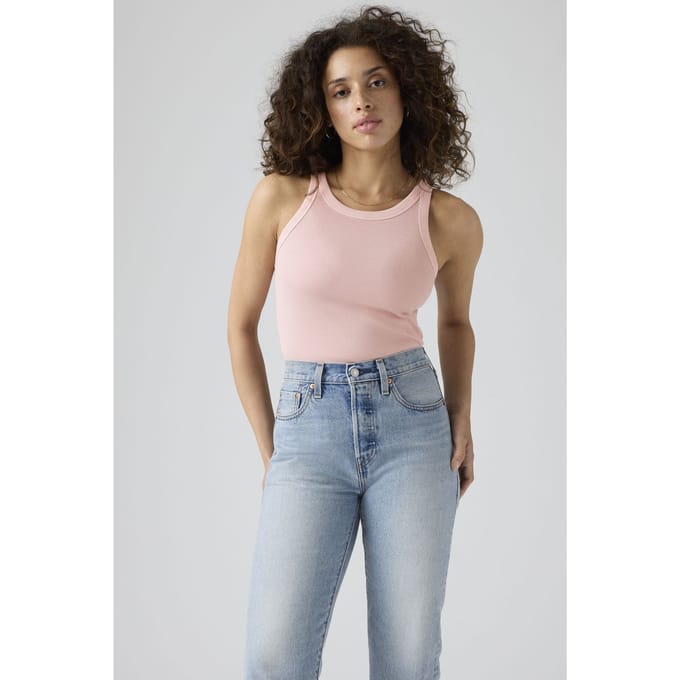 Levi's Essential Racer Tank Top Pink Größe: XS | Tanktops Outlet | Damen | Rosa