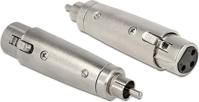 Wentronic XLR Adapter - RCA Male - XLR 3-pin Female