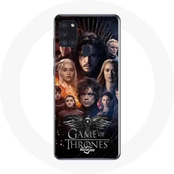 Coque pour Samsung Galaxy A21S Game of Thrones Saison 8 Le Trône de Fer L'affiche de L'équipage Logo